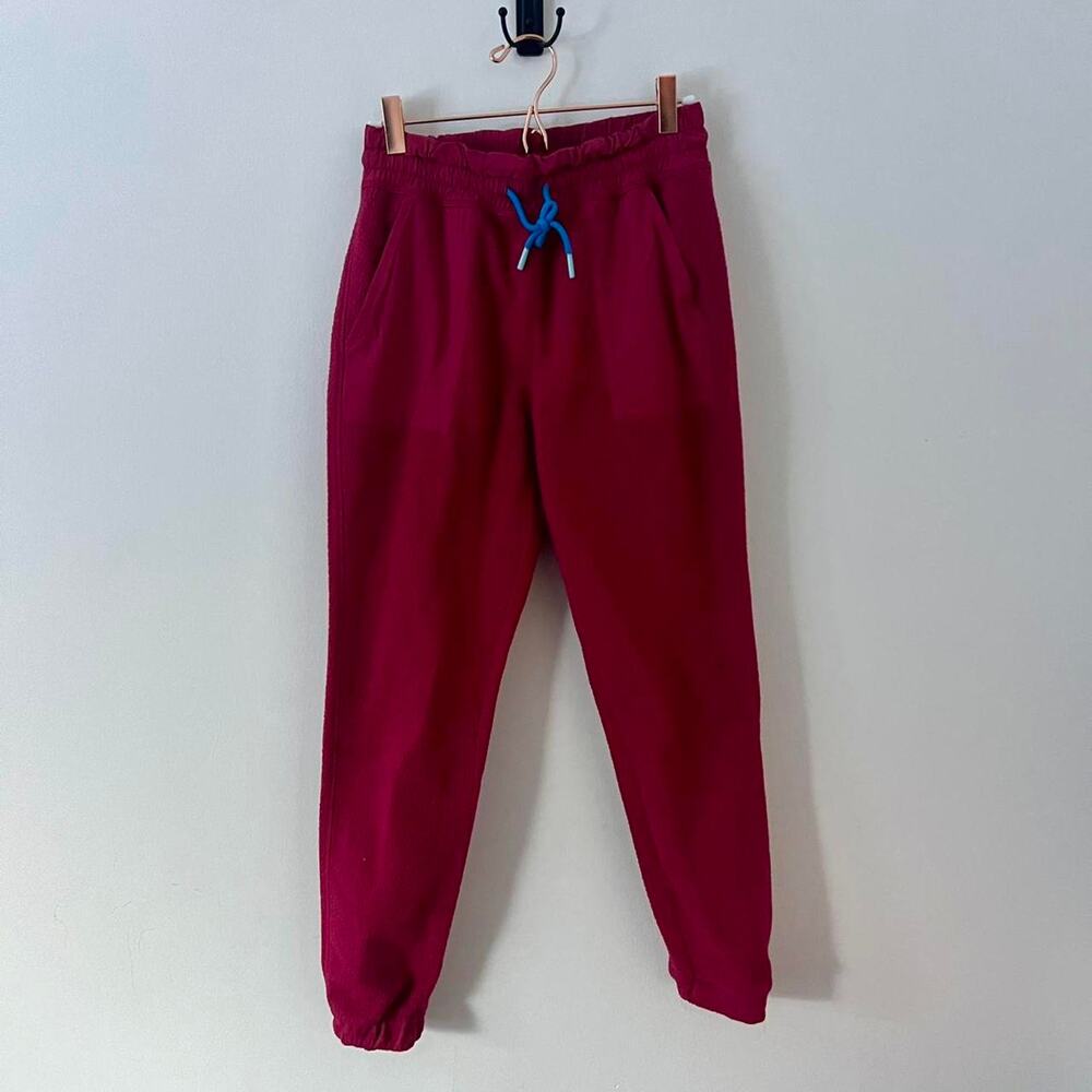 Cotopaxi fleece joggers raspberry red